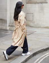 Load image into Gallery viewer, Women's Stone Double Breasted Trench Coat
