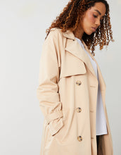 Load image into Gallery viewer, Women's Stone Double Breasted Trench Coat
