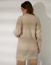Load image into Gallery viewer, Women's Beige Cable Knit Cardigan
