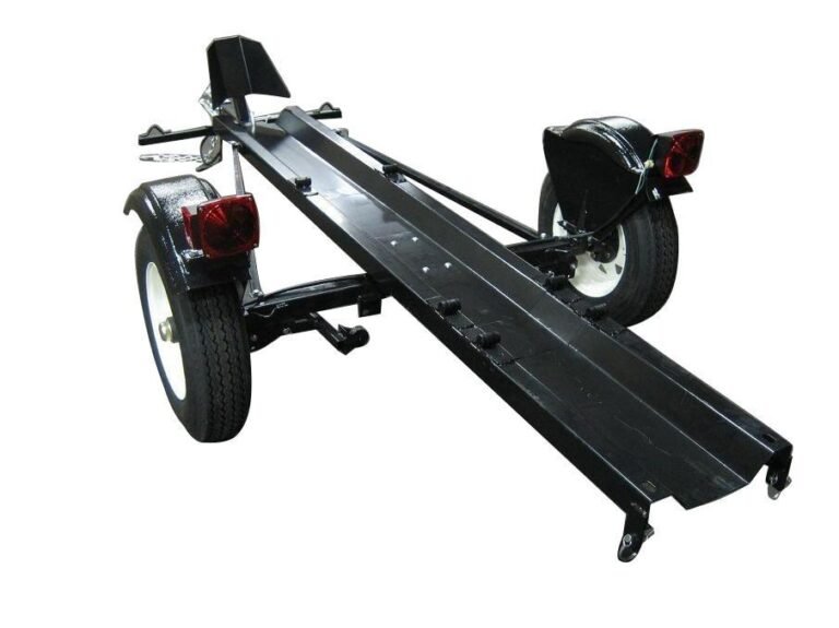 ACE Single Rail Folding Motorcycle Trailer