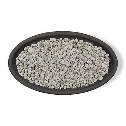 Real Flame 48.25 in. x 28.25 in. Riverside Oval Propane Gas Fire Bowl, Shale