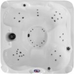 American Spas 7-Person 40-Jet Acrylic Square Hot Tub with Ozonator in Smoke