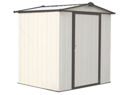 Arrow 6x5 Ezee Storage Shed Kit - Cream & Charcoal