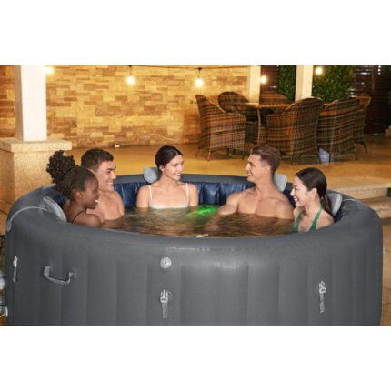 Bestway 7 - Person 180 - Jet Vinyl Round Inflatable Hot Tub in Gray