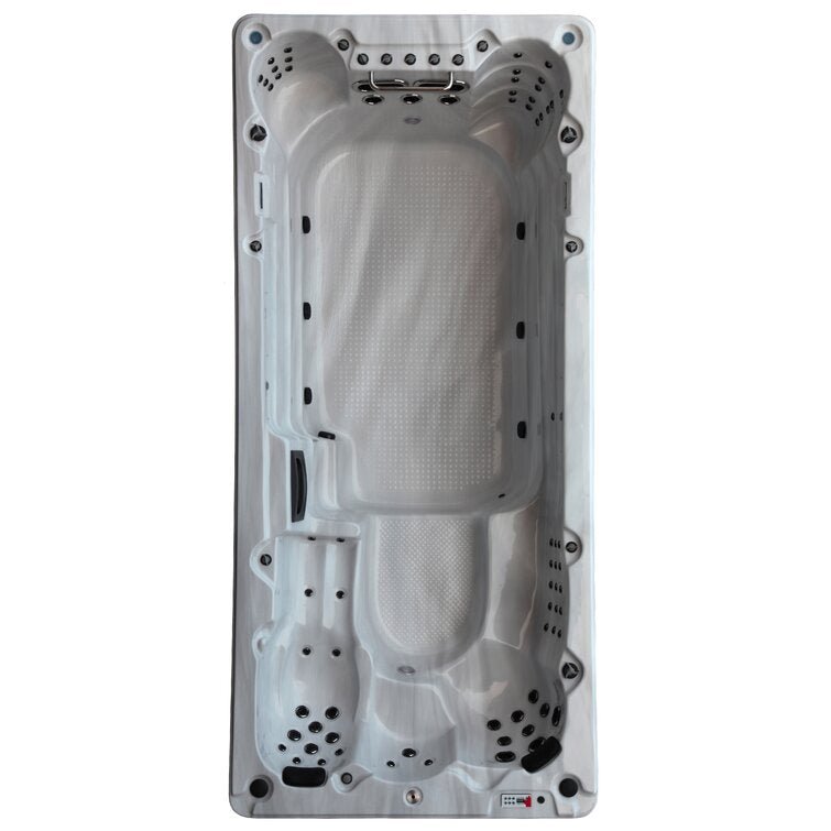 Canadian_Spa_Co_15_-_Person_72_-_Jet_Acrylic_Rectangular_Hot_Tub_with_Ozonator_and_Built-In_Speaker_in_Sterling_Silver_2C_Walnut_e123c5a4-3f38-4b5a-a593-90293347e73a