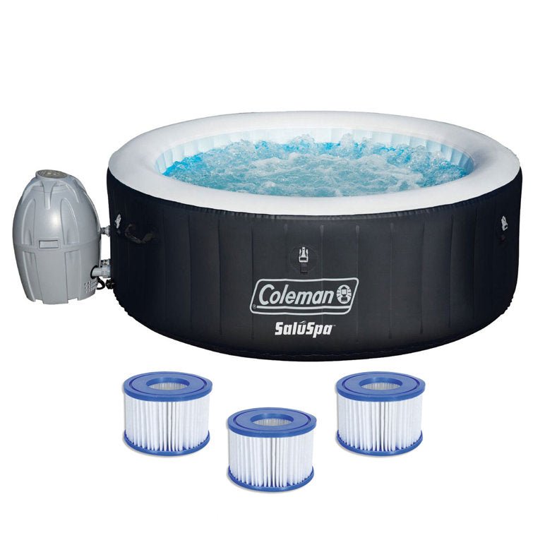 Coleman_Saluspa_4_Person_Inflatable_Hot_Tub_Spa_with_3_Filter_Cartridge_Refills