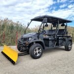 6 Seater Gas Golf Cart GVX Limo EFI Utility Vehicle Six Passenger UTV 2WD/4WD W/PLOW- CAZADOR LIMO 400cc - BLACK