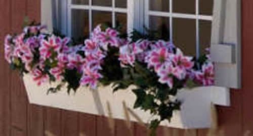 Optional Vinyl Flower Boxes Available For Purchase