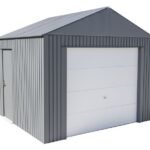 Sojag 12x10 Everest Steel Storage Garage Kit - Charcoal