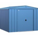 Arrow 10x14 Classic Steel Storage Shed Kit - Blue Gray
