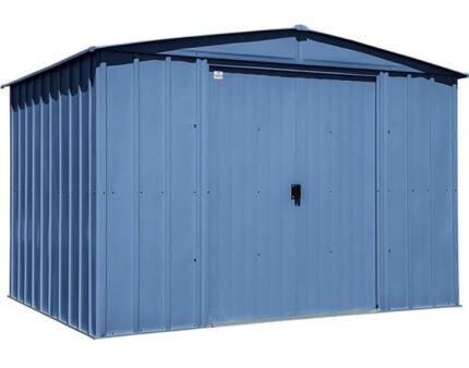 Arrow 10x8 Classic Steel Storage Shed Kit - Blue Gray