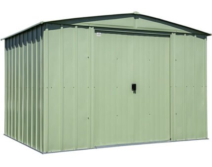Arrow 10x8 Classic Steel Storage Shed Kit - Sage Green