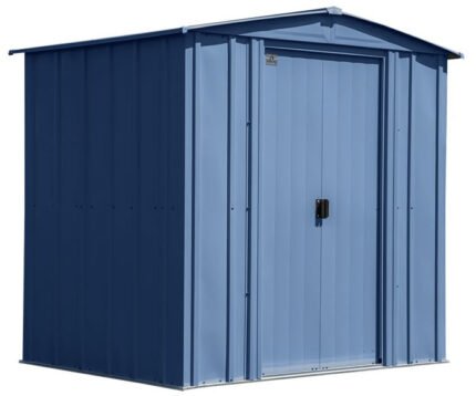 Arrow 6x5 Classic Steel Shed Kit - Blue Grey