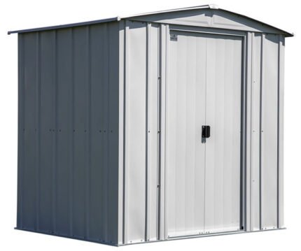 Arrow 6x5 Classic Steel Shed Kit - Flute Gray
