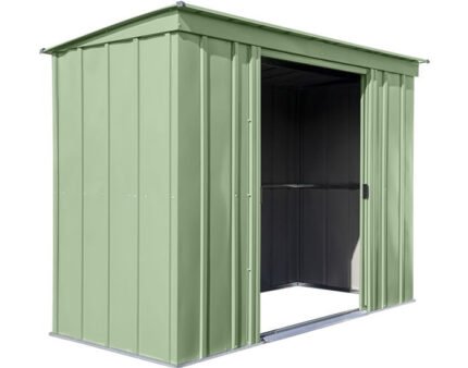 Arrow 8x4 Classic Steel Storage Shed Kit - Sage Green