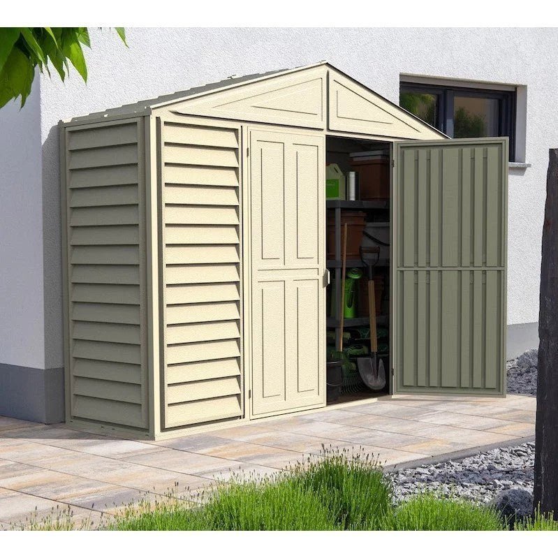 duramax-sheds-duramax-10-5ft-x-2-75ft-sidepro-vinyl-shed-with-foundation-kit-38035721388269